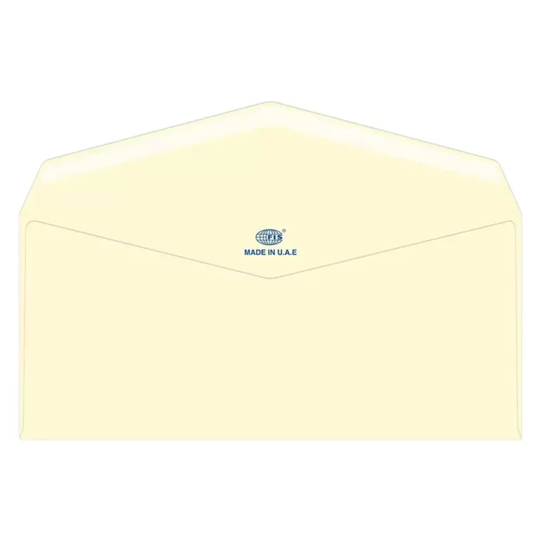FIS FSEE1028GOWB25 Laid Paper Envelopes Glued, 4 × 9 inch, 100 gsm, 25 pieces, Camelle Off White