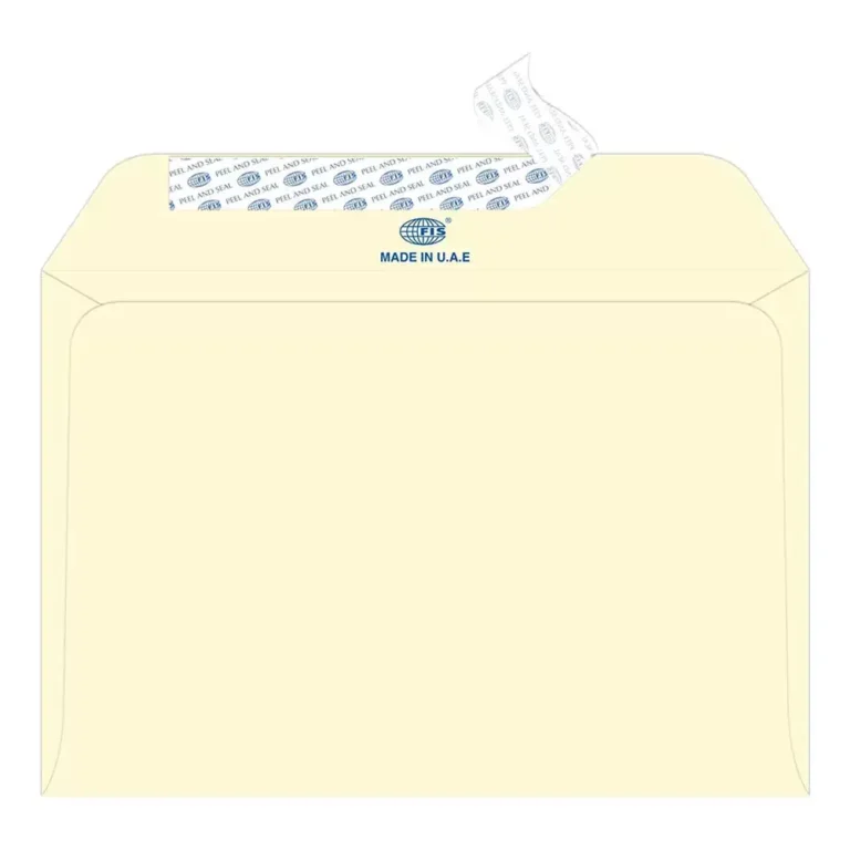FIS FSEE1026POWB25 Executive Laid Paper Envelopes Peel & Seal, C5, 100 gsm, 25 pieces, Camelle Off White