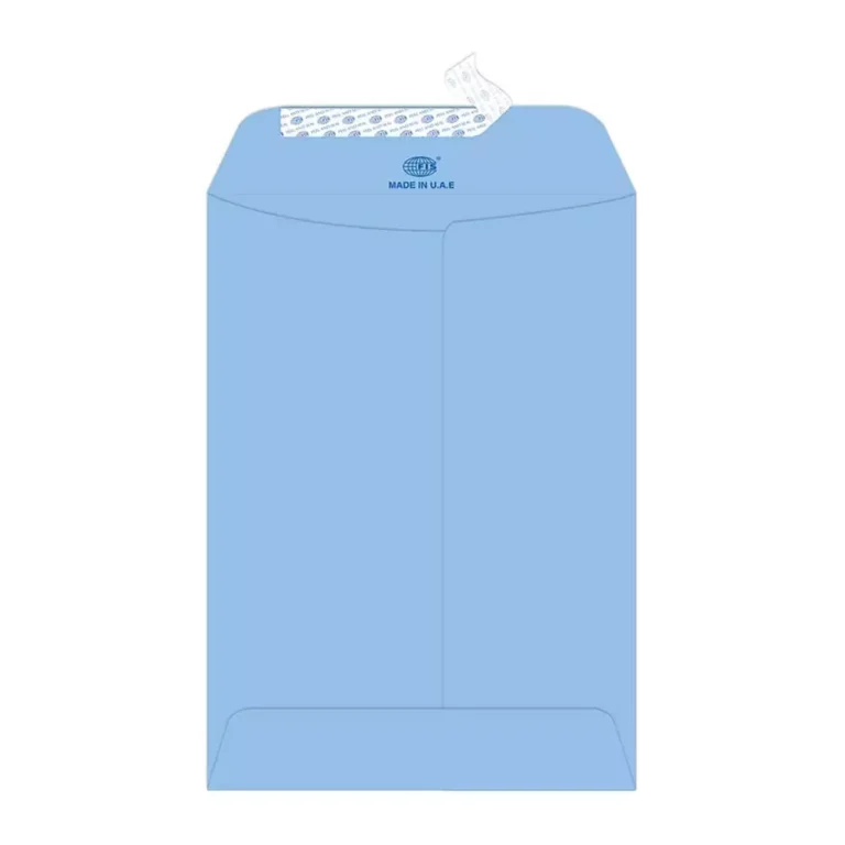 FIS FSEE1030PBLB25 Laid Paper Envelopes Peel & Seal, 7.5 × 5 inch, 100 gsm, 25 pieces, Blue