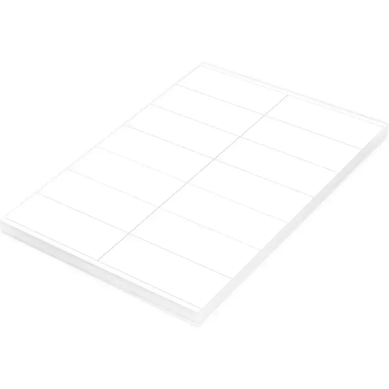 FIS FSLA14-5-100 A4 White Laser Labels, 105 × 41 mm, 14/Sheet, 100 Sheets