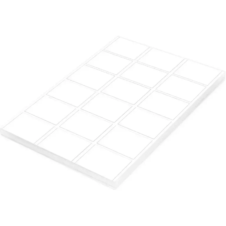 FIS FSLA18-100 A4 White Laser Labels, 63.5 × 46.6 mm, 18/Sheet, 100 Sheets