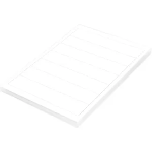 FIS Multipurpose Laser Labels, Colour White, Size 192X38mm (7 Stickers x 100 Sheet) A4 Size, E.U. Origin Material – FSLA7-100