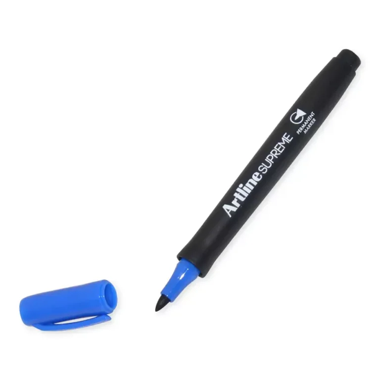 Artline ARMKEPF-700BL Supreme Permanent Marker Bullet, 1.0mm, Blue, 12 pieces