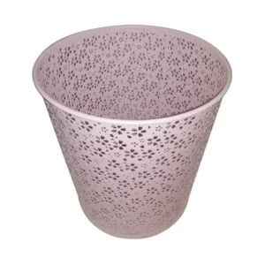 FIS Flower Waste Basket Round Net Type, Pink Color, 26 x 28 cm Size – FSWA101PI