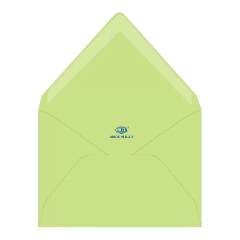 FIS FSEE1024GBGR50 Green Executive Envelopes, 136 × 204 mm, 100 gsm, Pack of 50