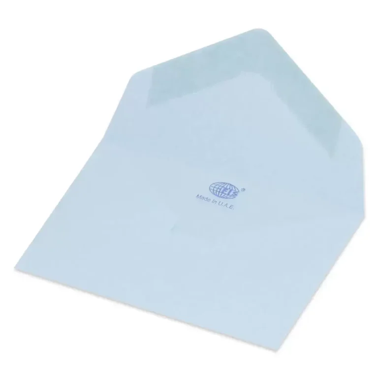 FIS Pack of 50 Execuutive Envelopes, 100 GSM, Size 59 X 90.5mm, Glued, Color Blue