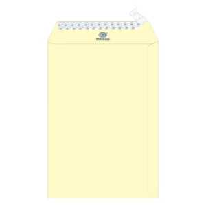 FIS Color Envelopes Peel & Seal, Pastel Colors, Pack of 50 Pcs. Cream Color, 10 x 7 Inch, 80 GSM – FSEC8033PC50