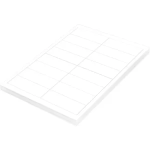 FIS Multipurpose Laser Labels, Colour White, Size 96.5X33.8mm (16 Stickers x 100 Sheet) A4 Size, E.U. Origin Material – FSLA16-5-100
