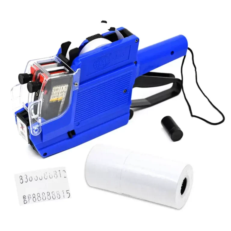FIS FSSQPX05BL Price Labeller Set, Blue, 10 Label Rolls