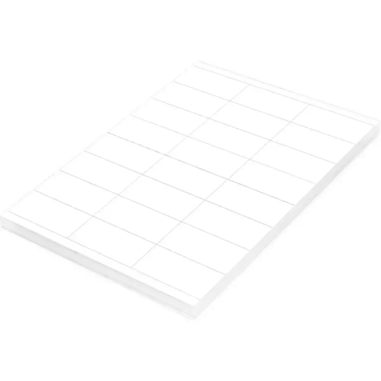 FIS FSLA24-2-100 A4 White Laser Labels, 70 × 35 mm, 24/Sheet, 100 Sheets