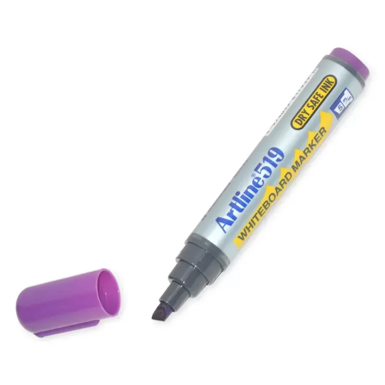 Artline ARMK519PU Whiteboard Marker Dry Safe, Broad, Purple, 12 pieces