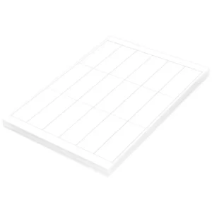 FIS Multipurpose Laser Labels, Colour White, Size 88.9X33.8mm (18 Stickers x 100 Sheet) A4 Size, E.U. Origin Material – FSLA18-3-100