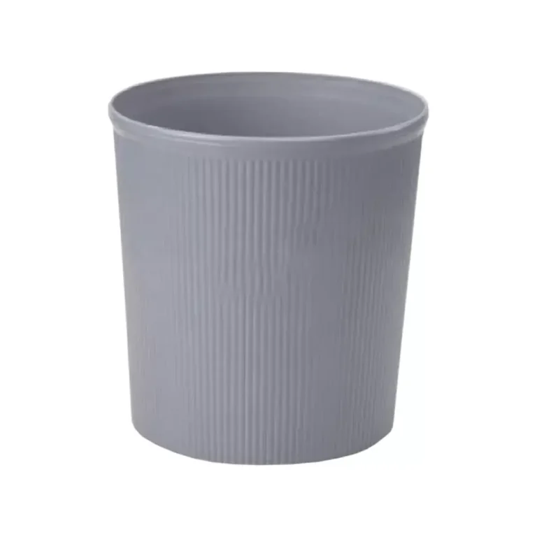 FIS FSWA8811GY Round Waste Basket, Grey, 27.6 cm high