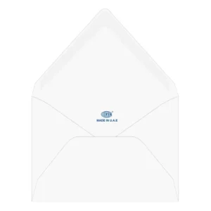 FIS Laid Paper Envelopes Glued, Pack of 25 Pcs. Moon Beam White Color, 136 x 204 mm Size, 100 GSM – FSEE1024GMWB25