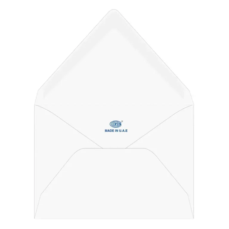 FIS FSEE1024GMWB25 Laid Paper Envelopes Glued, 136 × 204 mm, 100 gsm, 25 pieces, Moon Beam White