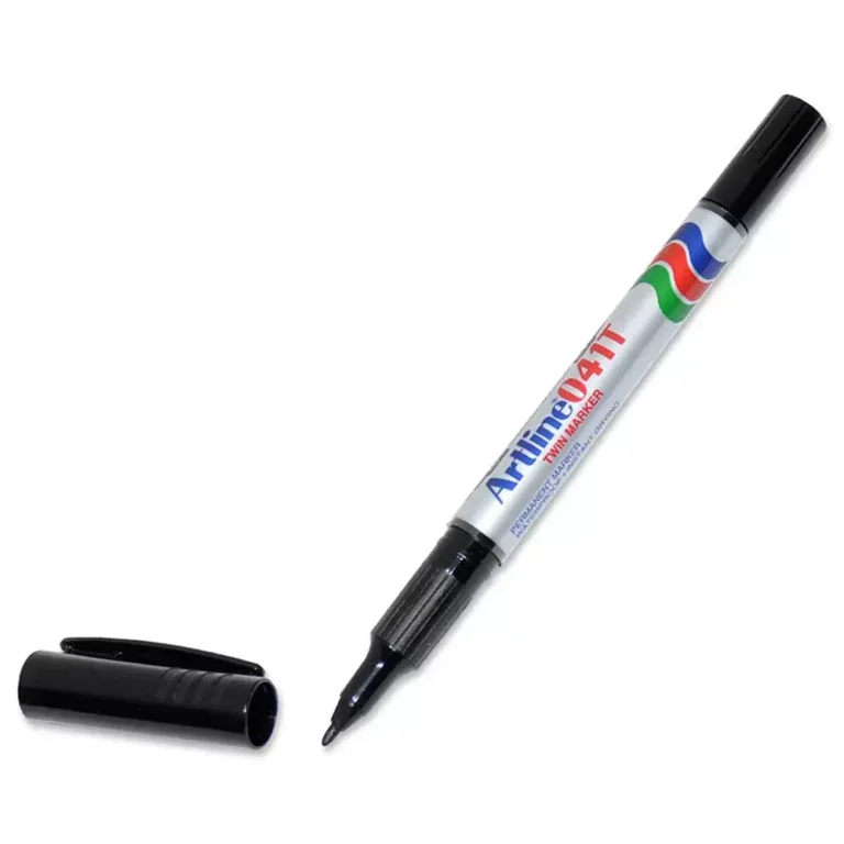 Artline ARMKEK041TBK 2 In 1 Marker, 0.4-1.0mm, Black, 12