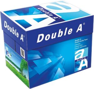 Double A – Printer Copy Paper, Size A4, 80 GSM, 500 Pages Ream (Bundle of 5 Reams)