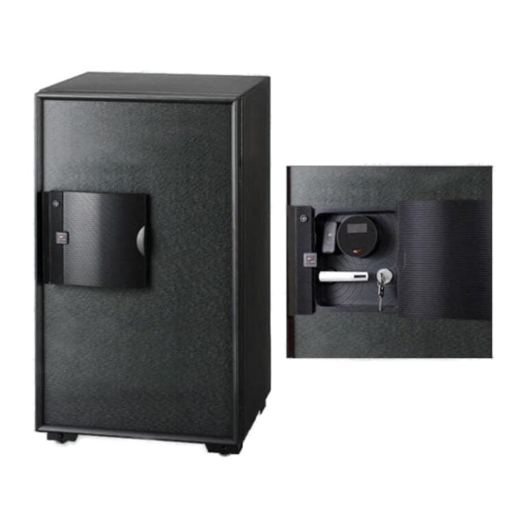 Eagle EGE-100 Fire Resistant Safe, Digital and Key and Finger Print Lock, Black