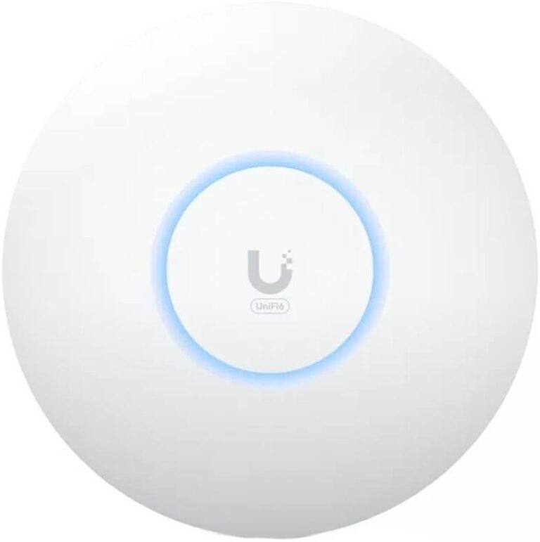 Ubiquiti Networks UniFi U6+ Dual-Band Wi-Fi 6 Access Point, Wi-Fi 6 Standard, Up 2402Mbps, WPA3, 300+ clients, Ceiling/Wall Mount Kit, White | U6+