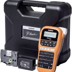 Brother P-touch PT-E110VP Industrial Label Maker Kit with Adapter & Case