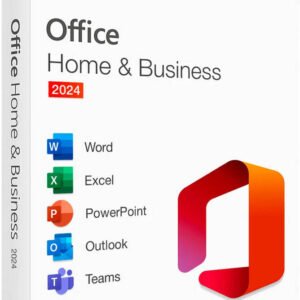 Microsoft Office Home and Business 2024 | 1 PC or Mac | Lifetime License | CD Version | Word, Excel, PowerPoint, Outlook and OneNote