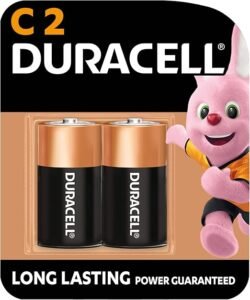 DURACELL | 1.5 V Alkaline C2 Battery | Pack of 2 | Long Lasting Power Guaranteed