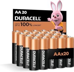 Duracell, AA 1.5V Alkaline Batteries, Pack of 20
