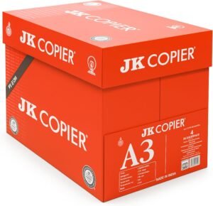 JK Copier A3 Paper 80 gsm– Box of 5 Reams | 297mm x 420mm | Bright White Sheets for Office, School & Home Use