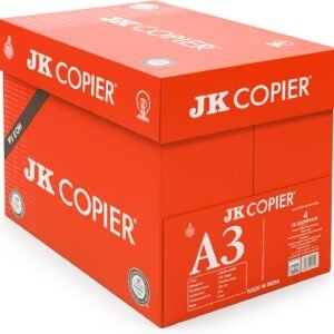 JK Copier A3 Paper 80 gsm– Box of 5 Reams | 297mm x 420mm | Bright White Sheets for Office, School and Home Use