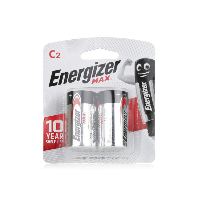 Energizer MAX C 1.5 V Alkaline Batteries, 2 Pack
