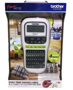 Brother PT-H110 Label Printer, Portable Label Maker, English & Arabic Keyboard, Up to 12mm label