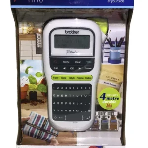 Brother PT-H110 Label Printer, Portable Label Maker, English and Arabic Keyboard, Up to 12mm label