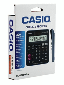 Casio MJ-120D Plus – BK, 300 Steps Check and Correct, Desktop Calculator with Tax & GT Keys