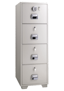 Eagle Safes SF680-4EKK Fire Resistant 4 Drawer Filing Cabinet 1 Digital + 1 Keylock