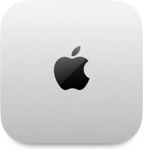 Apple Mac Mini Desktop Computer, Apple M4 Chip with 10-core CPU, 10-core GPU, 16-core Neural Engine, 16GB RAM, 256GB SSD, 3x Thunderbolt 4 Ports, HDMI Port, 2x USB-C Ports, Silver | MU9D3HN/A