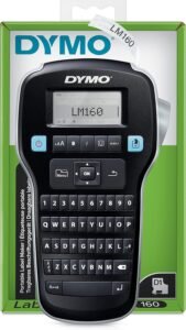 Dymo Labelmanager Handheld Label Maker (1790415), Black, S0946320, Lm160, Medium, QWERTY
