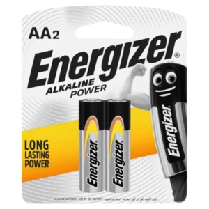 Energizer E91 Alkaline Wide Card AA Batteries – Pack Of 2 | 21205187