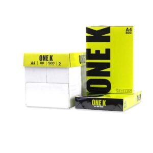 ONE K Photocopy Paper A4 80 gsm, (Box of 5 reams)