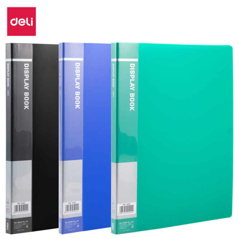 Deli E5002 Classic A4 Display Book, 20 Pockets