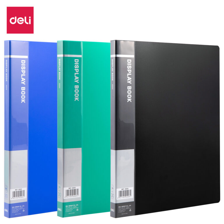 Deli E5003 Classic A4 Display Book, 30 Pockets