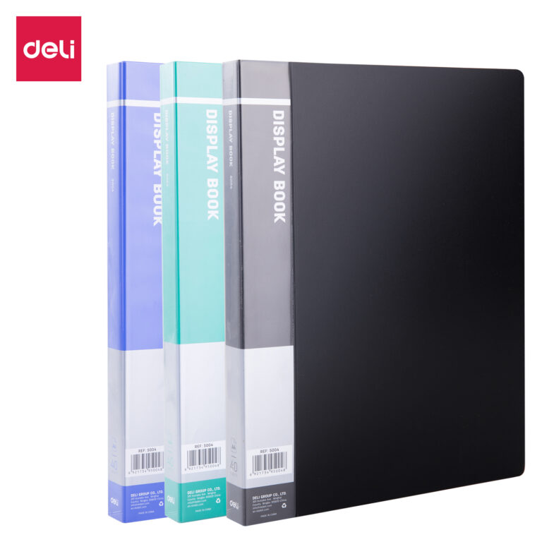 Deli E5004 Classic A4 Display Book, 40 Pockets