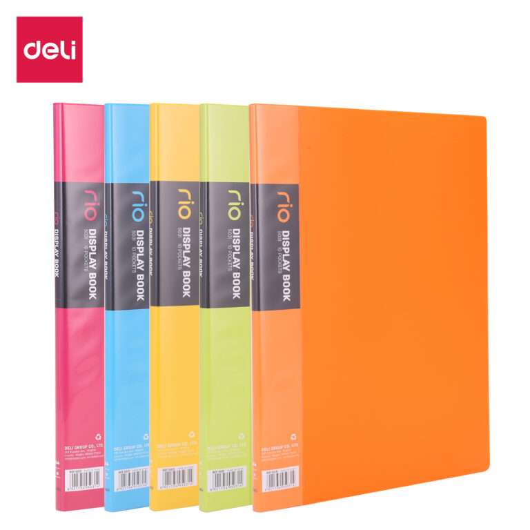 Deli E5031 Rio A4 Display Book, 10 Pockets