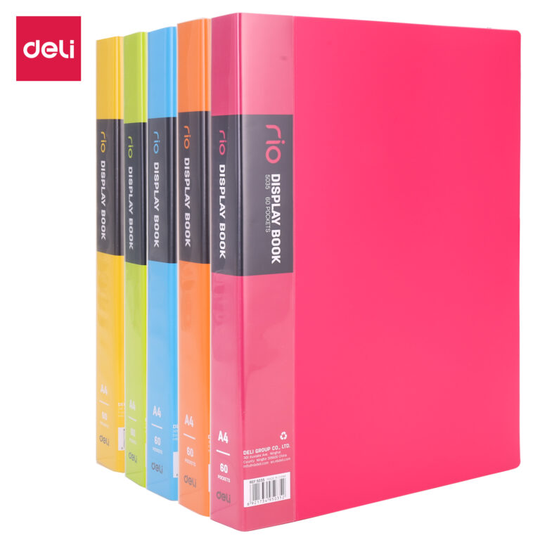 Deli E5035 Rio A4 Display Book, 60 Pockets
