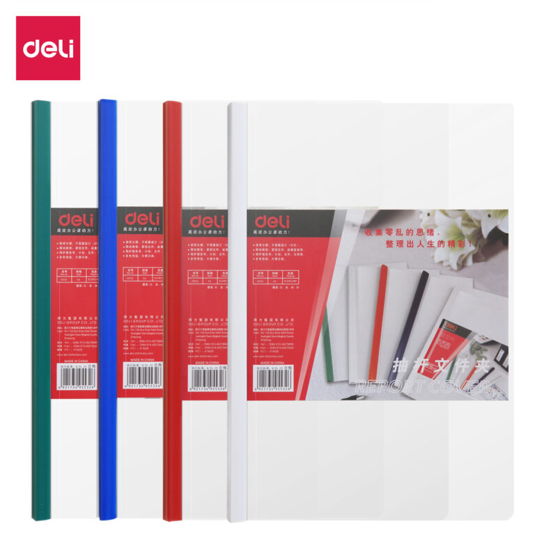Deli A4 15mm Slide Bar R/C 5 pcs/Set (Cap 20 Sheets)