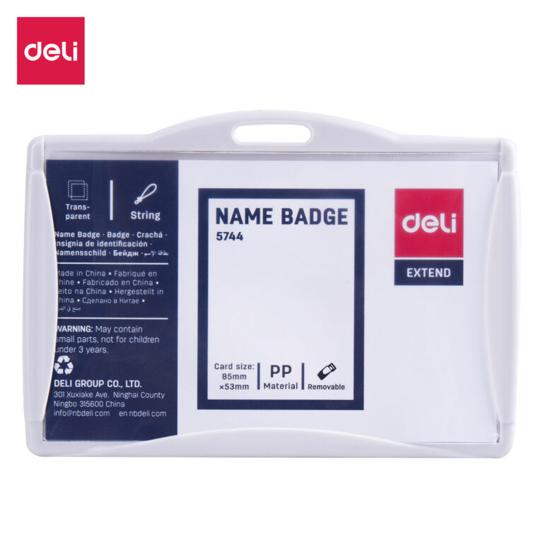 Deli ID Pass With String Grey (1×30)