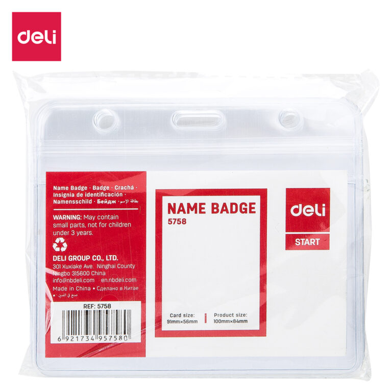 Deli Waterproof ID Holder (Across) (1×100)
