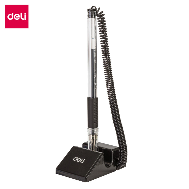 Deli E6791 Desk Gel Pen, 0.5 mm, Black