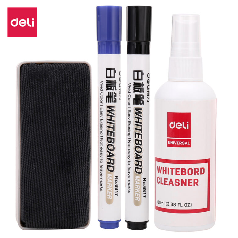 Deli W/B Accessories (Marker, Cleaner, Eraser)
