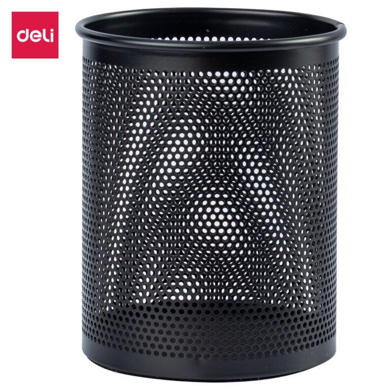 Deli Pen Stand Metal Heavy Duty Round