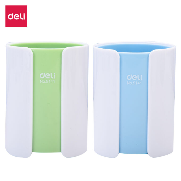 Deli Double Color Pen Stand (Asst)